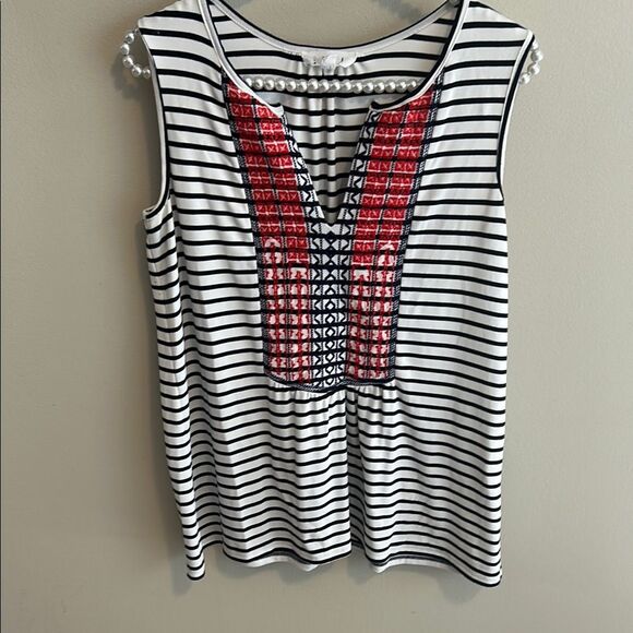 THML Embroidered Tank Top. Size Small - Picture 1 of 5